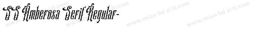 SS Amberosa Serif Regular字体转换